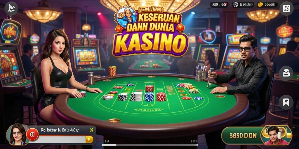 Screenshot gameplay menampilkan aksi menarik dalam permainan Kasino.