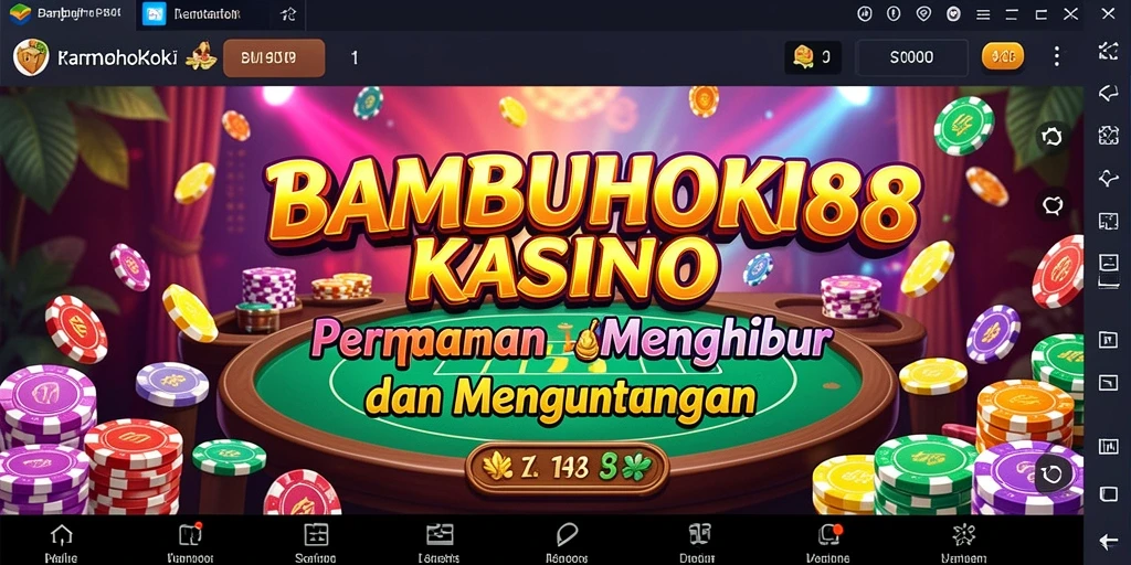 Screenshot BAMBUHOKI88 menampilkan aksi seru dalam permainan Kasino.