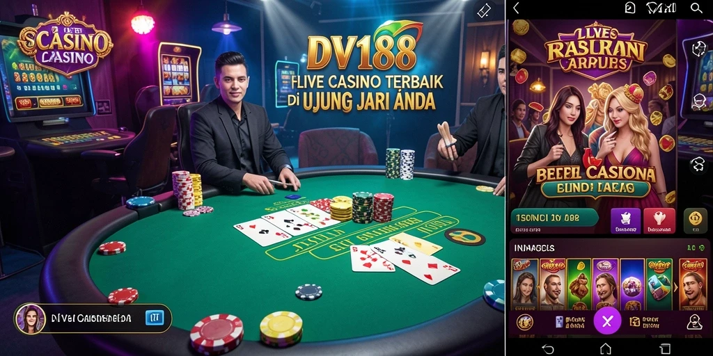 Tampilan gameplay Live Casino yang seru dan interaktif