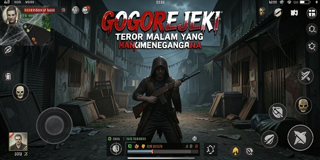 Gambaran gameplay GOGOREJEKI yang mencekam dan penuh ketegangan.