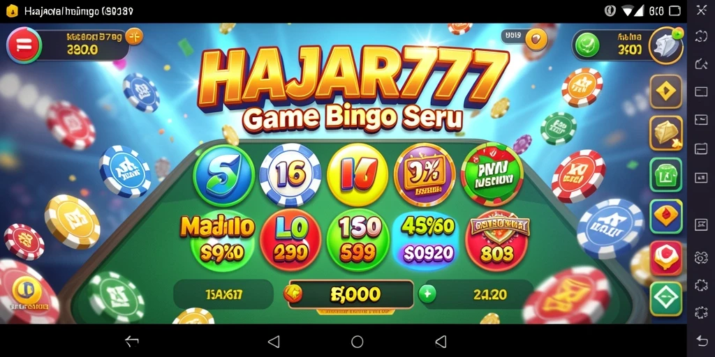 Tampilan utama gameplay Bingo di HAJAR777 dengan antarmuka menarik.