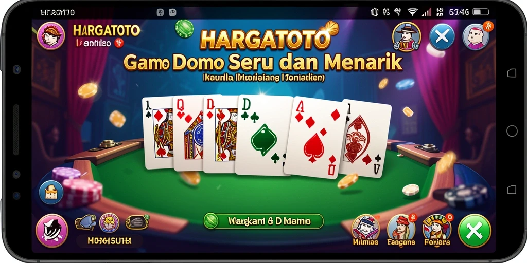 Tampilan gameplay HARGATOTO yang menegangkan dan seru.