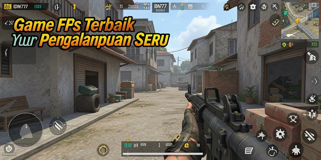 Tampilan gameplay menarik dari IDN777 dengan aksi FPS yang seru.