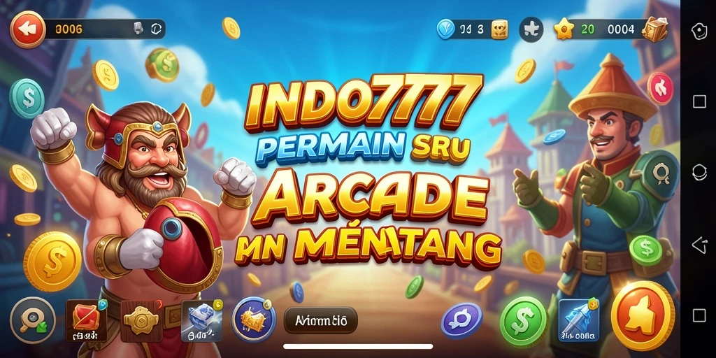 Tangkapan layar gameplay INDO777 menunjukkan aksi seru dan tantangan Arcade.