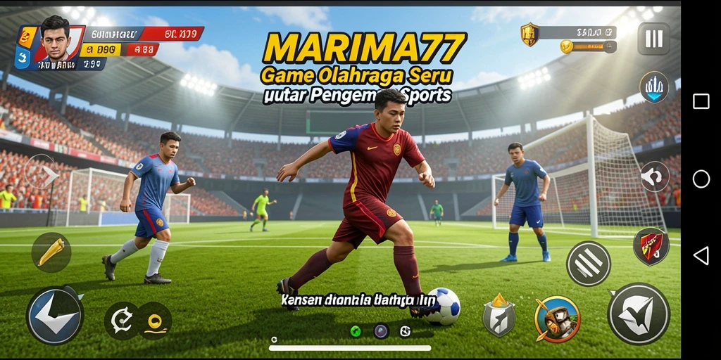 Tampilan gameplay menarik di <strong>MARIMA77</strong> dengan aksi olahraga yang mendebarkan.