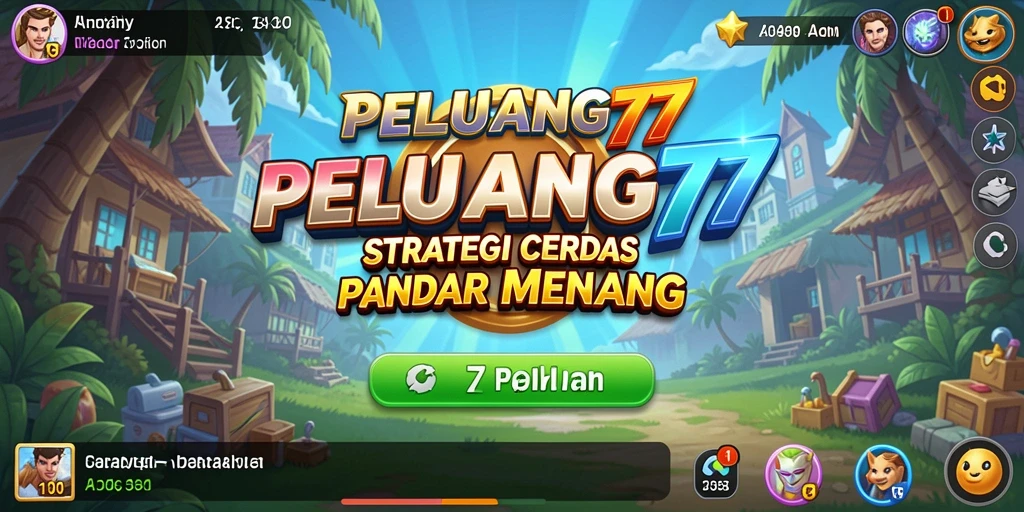 Tampilan screenshot PELUANG77 dengan aksi strategi menegangkan.