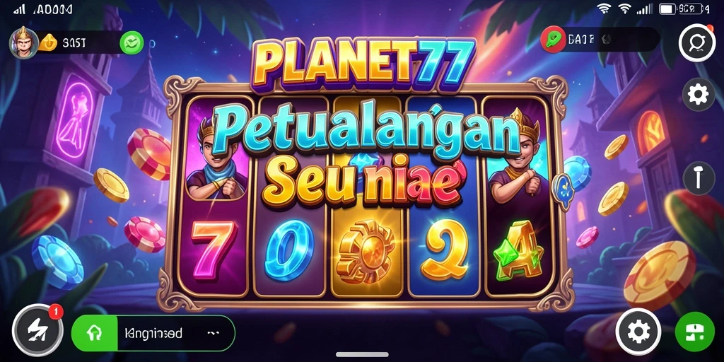 Tampilan gameplay menarik di PLANET77 dengan berbagai tema Slot.