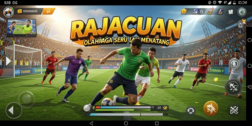 Tampilan gameplay seru dan kompetitif RAJACUAN.