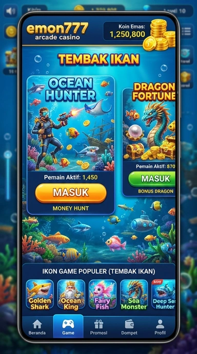 Pengguna menikmati kemudahan menjelajahi aplikasi di emon777.